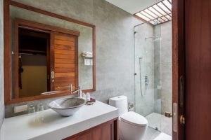 villa palavee bath room view